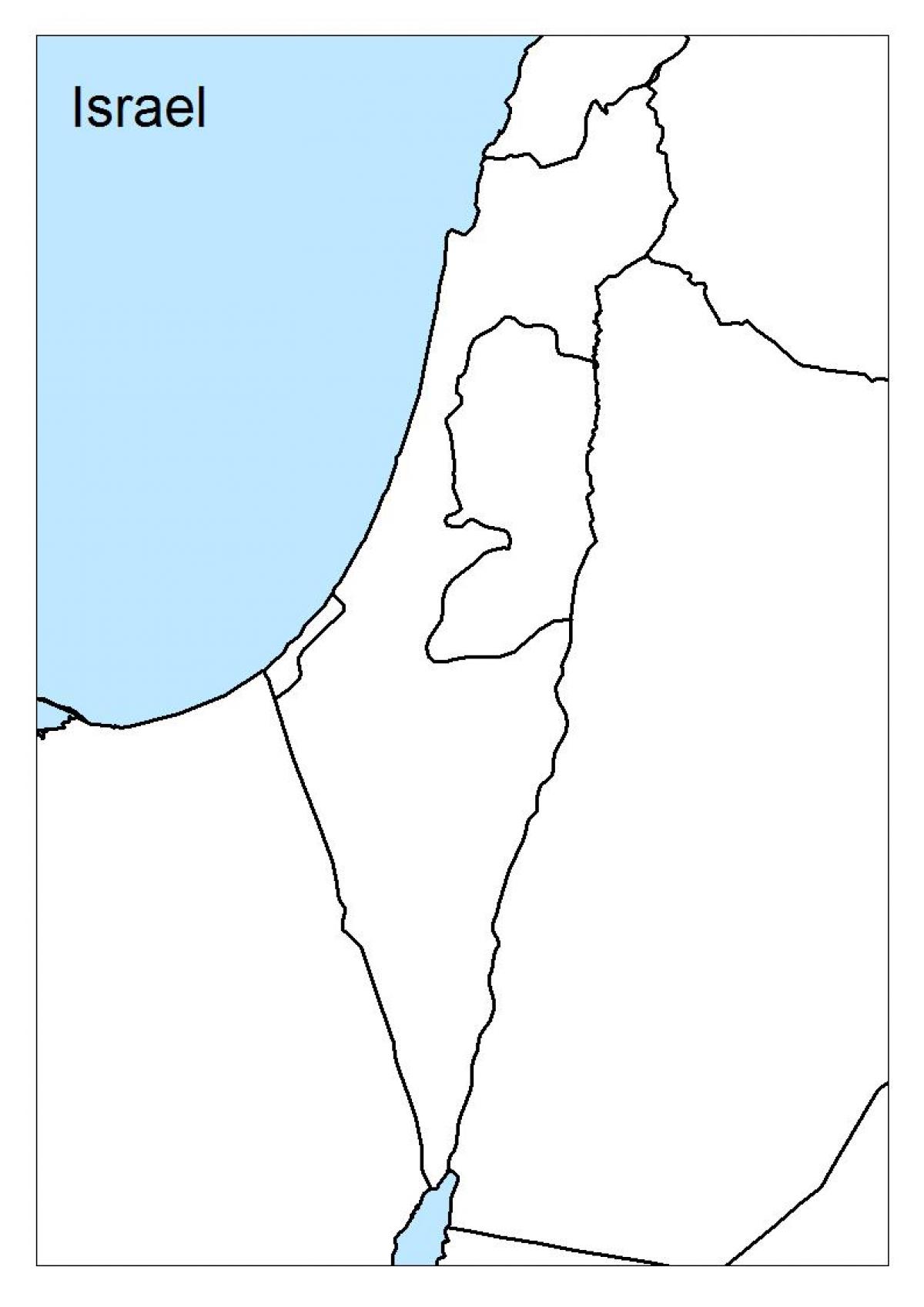 mapa izraele prázdné