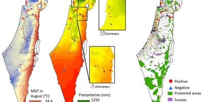 Mapa izraele klimatu
