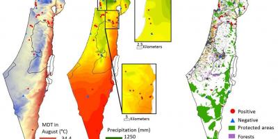 Mapa izraele klimatu