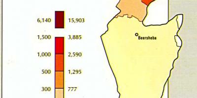 Mapa izraelského obyvatelstva