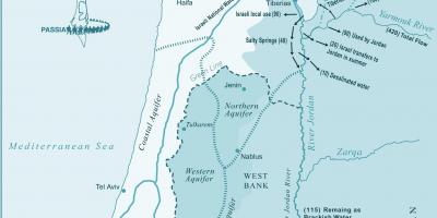 Mapa izraele řeky